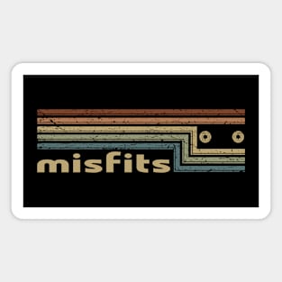 Misfits Cassette Stripes Magnet